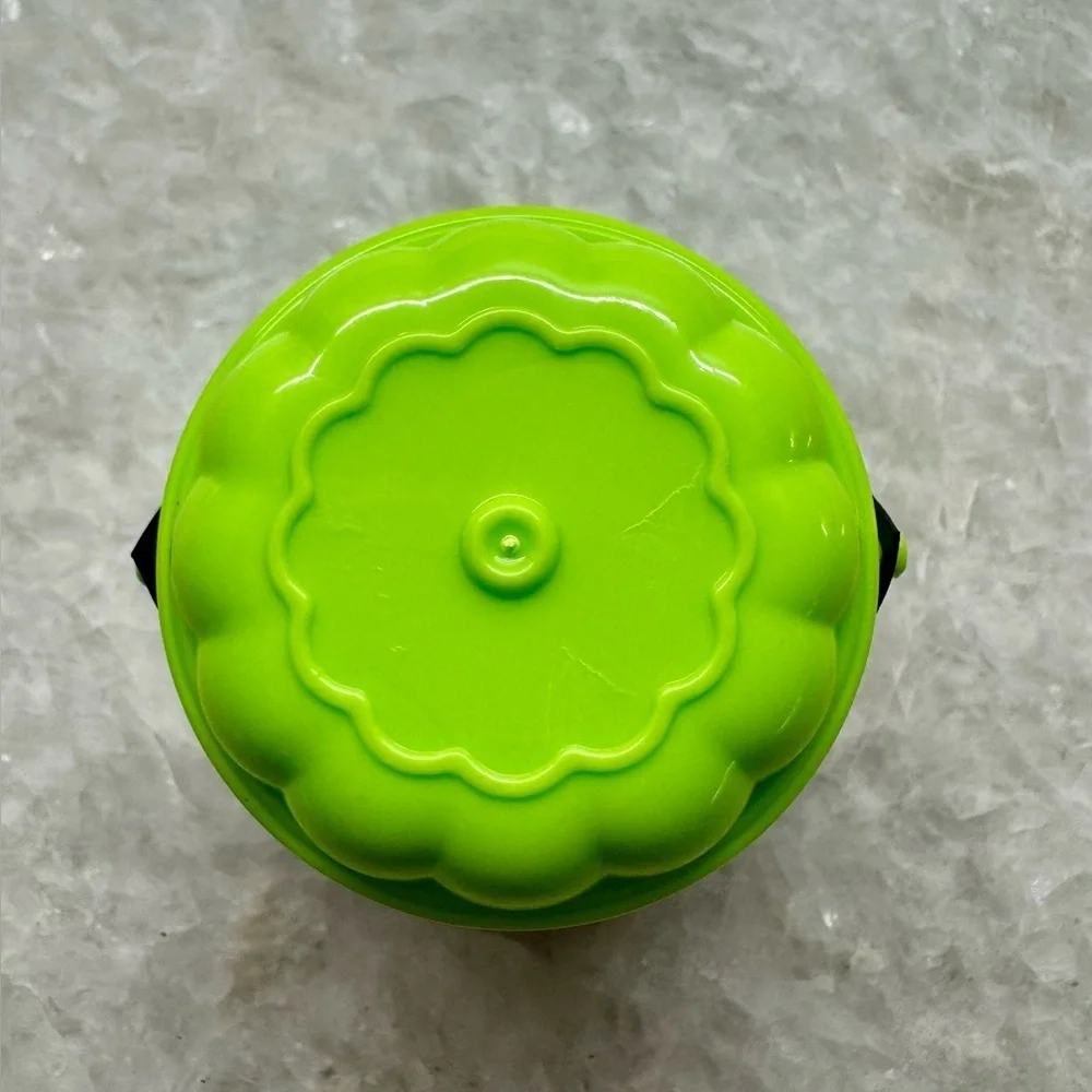 New MINI Halloween McDonald’s Happy Meal Green Witch Boo Bucket Figure - 1.5”